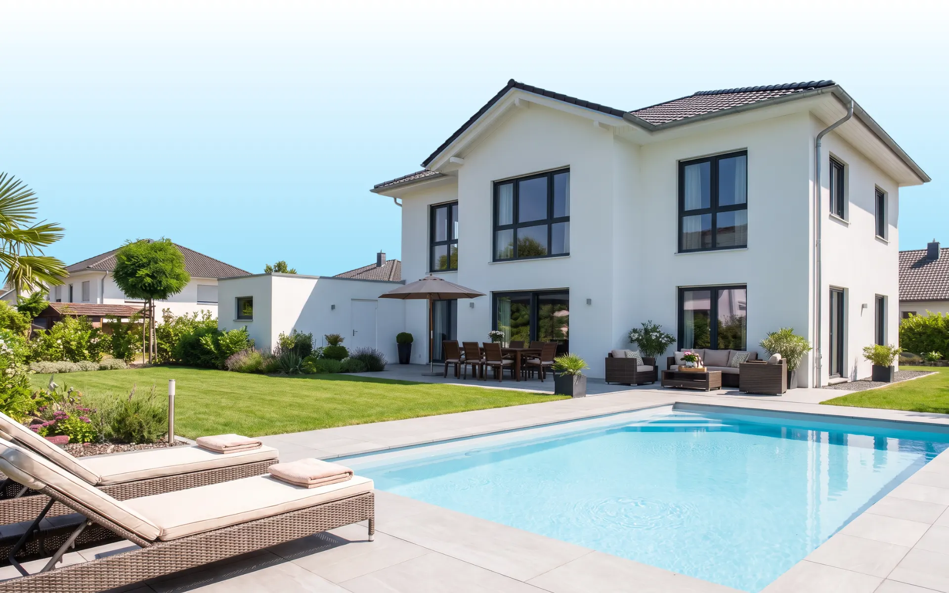 Wertermittlung – Einfamilienhaus mit Pool